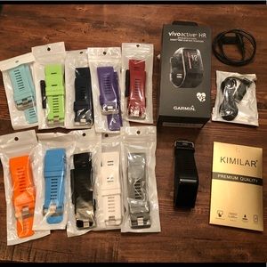 Garmin vivoactive HR GPS SmartWatch Bundle